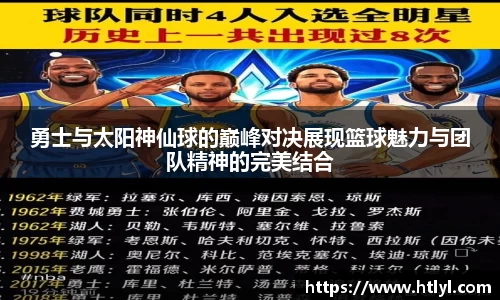 勇士与太阳神仙球的巅峰对决展现篮球魅力与团队精神的完美结合